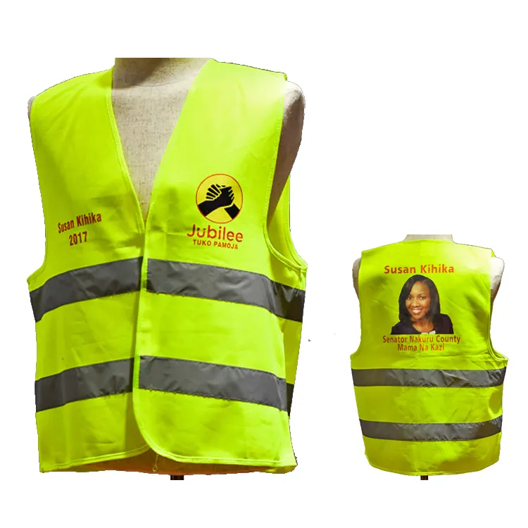 cheap election Customized Logo safety Reflector reflective vest