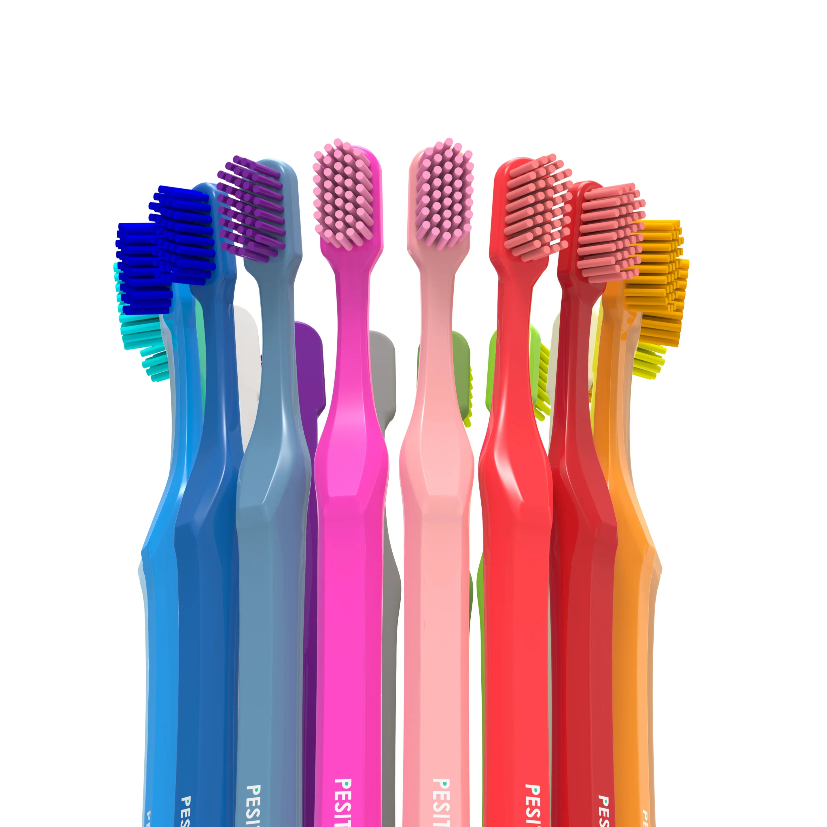 Best selling Pesitro 6580 ultrasoft adult toothbrush 0.10mm filament compare with 5460 toothbrush