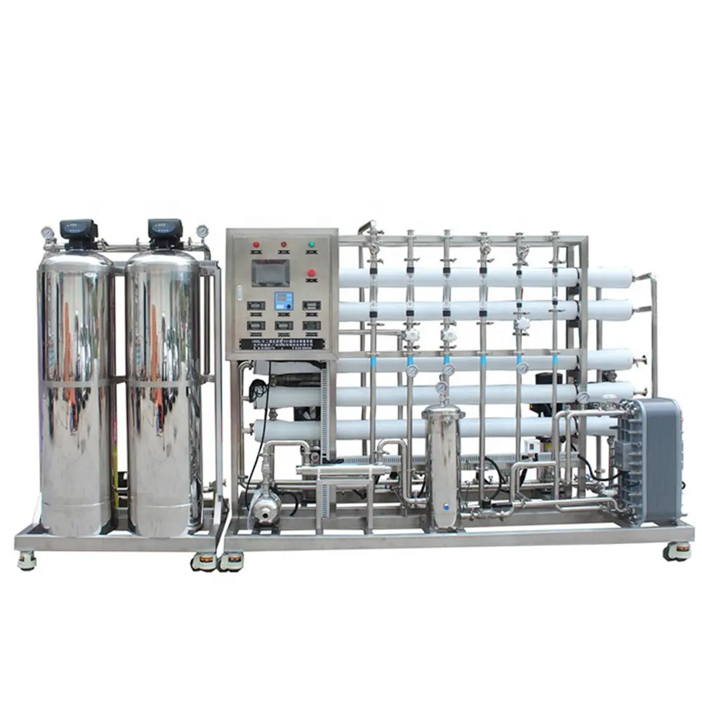 2 stages ro water filter and edi system industrial ro plant pure water purifier reverse osmosis treatment machine filtration
