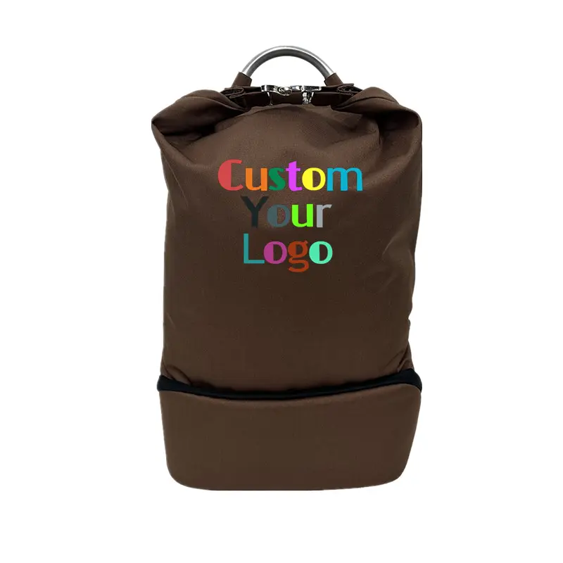 2024, Лидер продаж, коричневый, новый уличный и водонепроницаемый рюкзак из полиэстера, спортивный мужской рюкзак, рулонная сумка