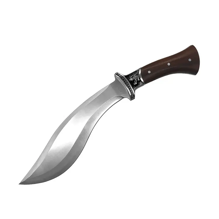 Outdoor Camping Tool Dropshipping Wood Handle Fixed Blade Knives Machete Knife Dog leg Big Survival Hunting Knife