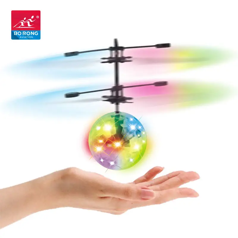 The Flying Ball Spinner Magic Rc Toy Dron Drone Led Fidget Bolas brillantes Glowing Balls