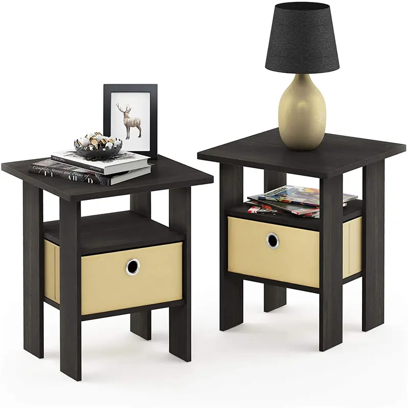 Small Nightstand Wood Bedroom Furniture Bedside Table Bamboo Bed Side Table