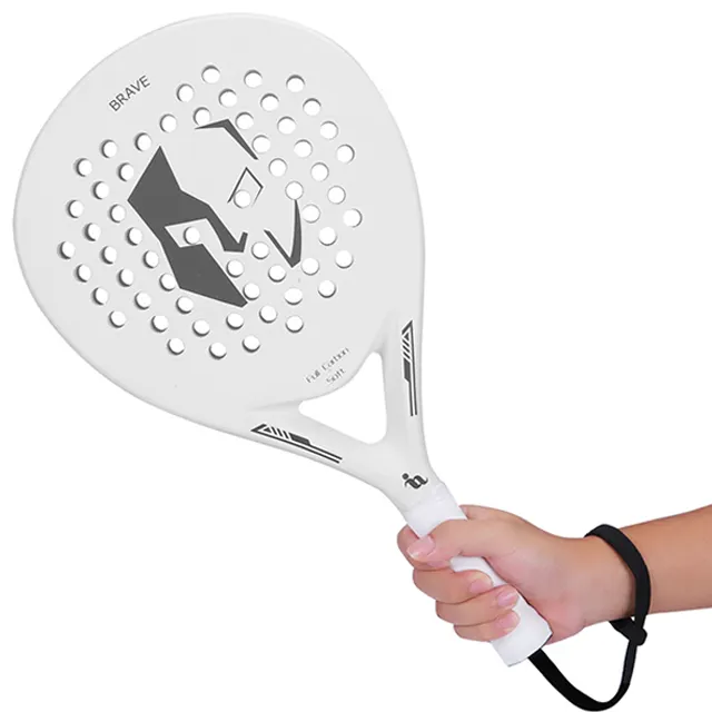 diamond/teardrop/round shape custom logo carbon paddle/padel tennis racket