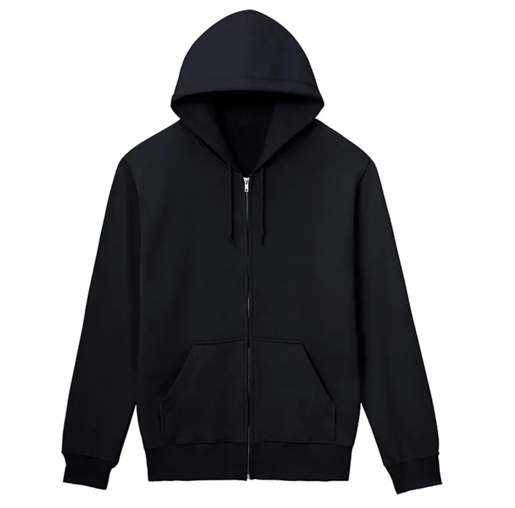 Custom new design printing logo monster black hoodie 380gsm with fleece 100% cotton in winter
