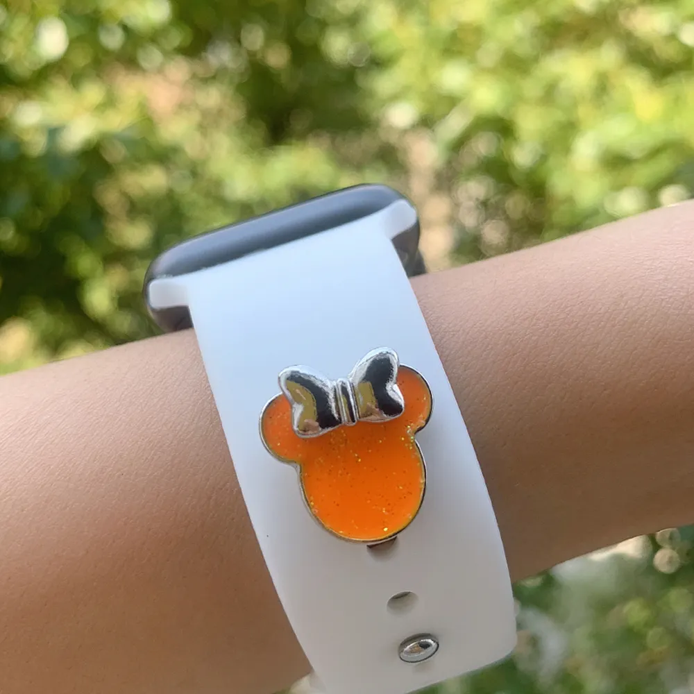 Custom Hard Enamel Band Charms For Apple Watch Band Disney Watch Band Charms