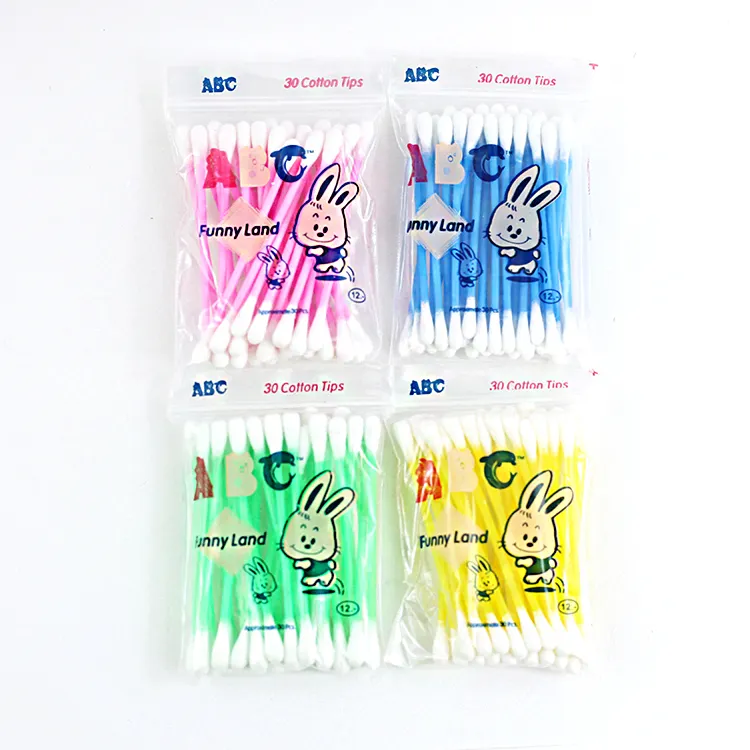 2020 color Plastic sticks Cotton buds for baby use