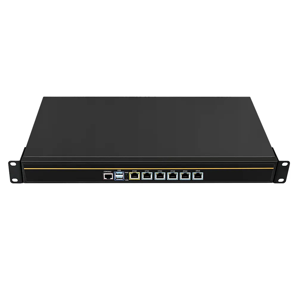 2022 China Manufacturer ATOM-D525 6*i225-V B3 2.5G Pfsense Firewall Barebone 1*DDR3 Ram Slot 1*MSATA 1*SATA SSD