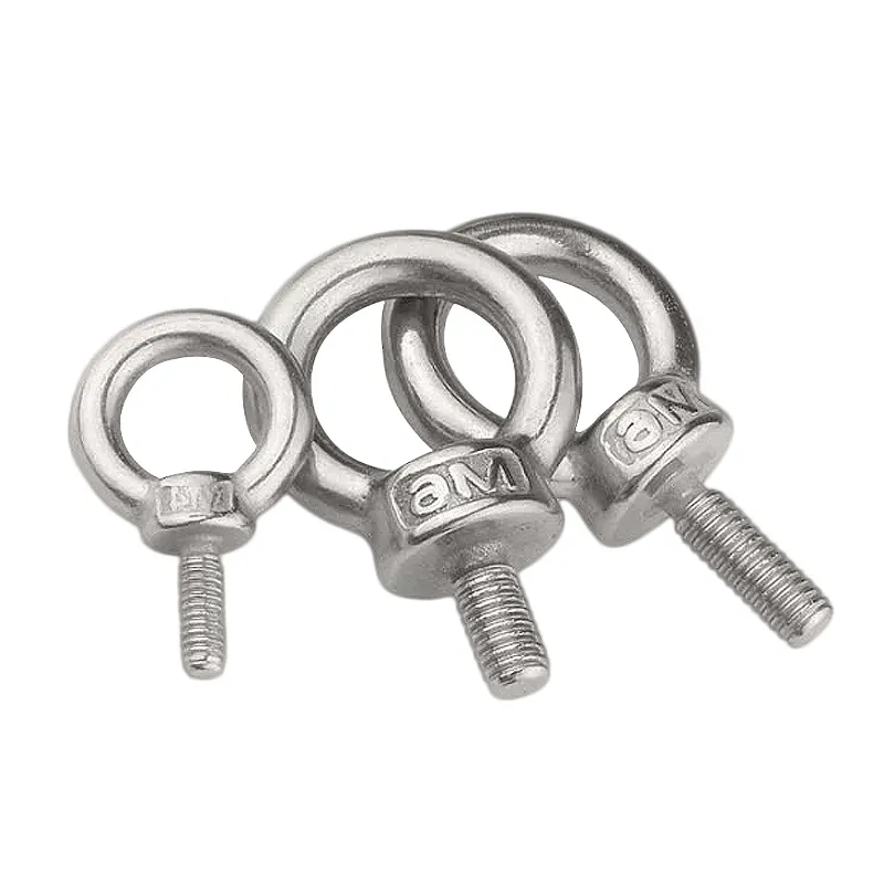 custom titanium aluminum 1/4' x 2" small m4 m8 lifting eye bolts m30 stainless steel eye bolt