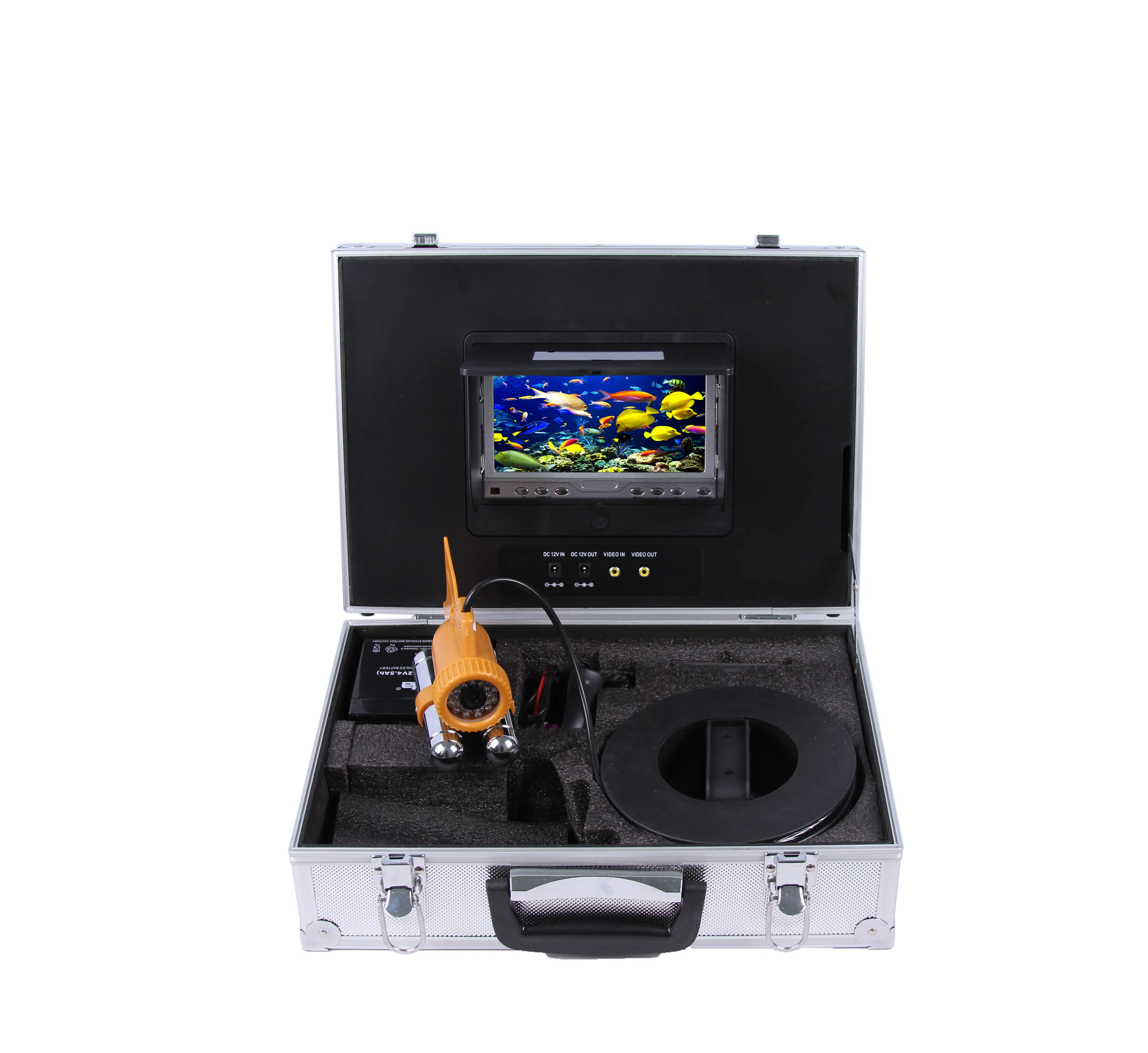 Waterproof Fish Finder 7" TFT LCD Monitor Underwater Fishing Video Camera System at 20m to 300M cable