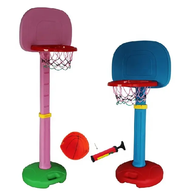 Пластиковое мини-кольцо для баскетбола с подставкой, регулируемая высота, средний размер