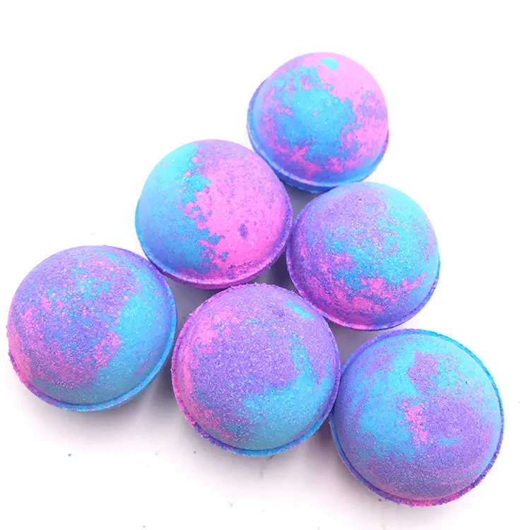 New Product Colorful Natural Cruelty-free Handmade Fizzy organic shea butter vegan bath bombs