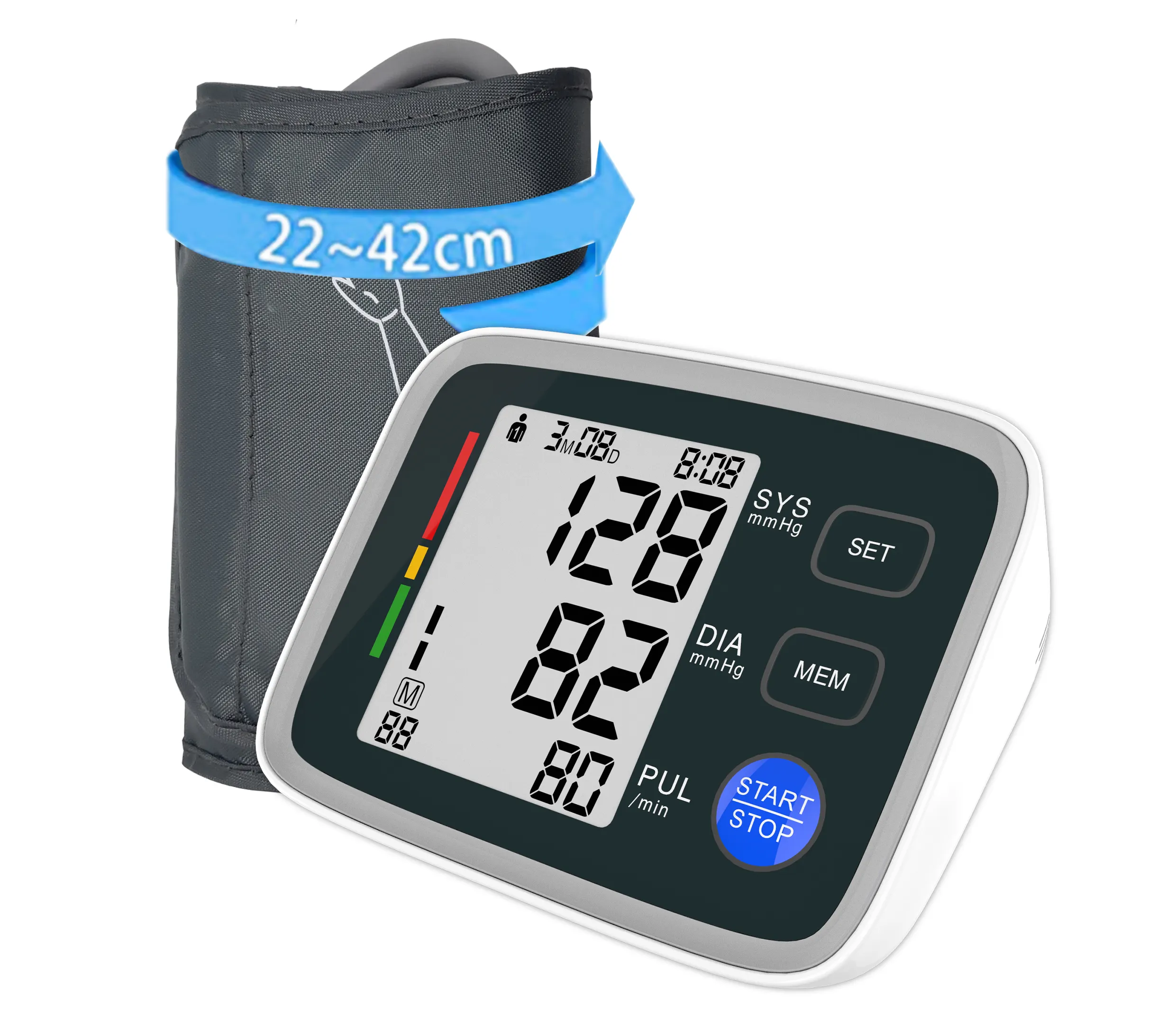 Hospital Automatic Upper Arm Rechargeable Digital Sphygmomanometer