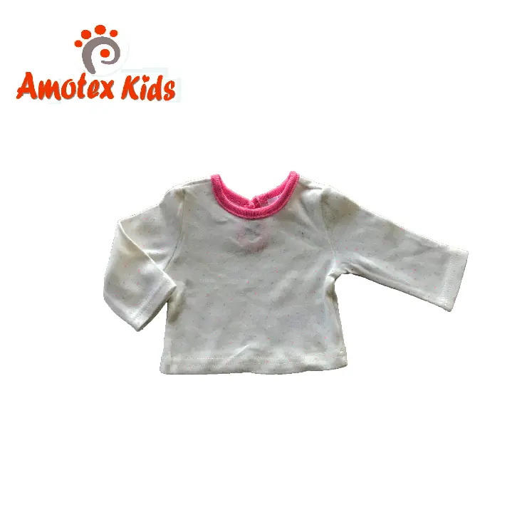 Детская одежда, футболка из хлопка с длинным рукавом для девочек и малышей
