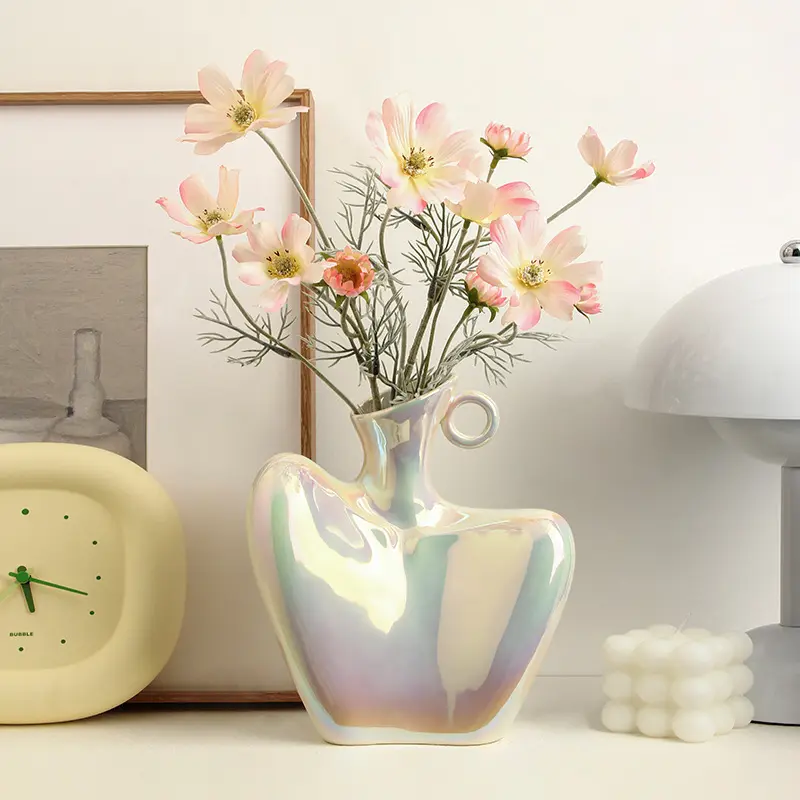 Современная креативная голографическая скульптура из керамики и фарфора, вазы для цветов, домашнего декора