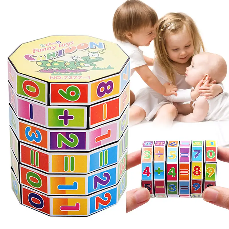 Математический пластиковый магический цифровой пазл, математическая обучающая игрушка для расчета, математическая обучающая игрушка для детей, магический куб, головоломка, игрушка