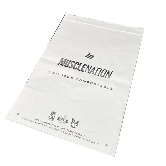 PLA & Corn Strach Environmental Friendly 100% Biodegradable Mailing Bag Compostable Ziplock Bag