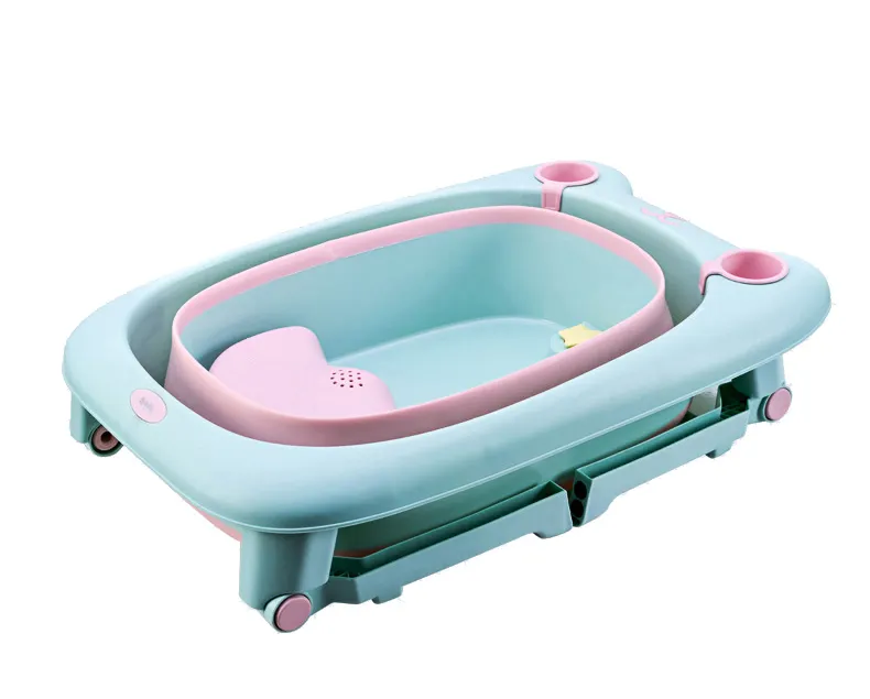 Eco-Friendly folding design plastic child size bath tub baby folding bathtub