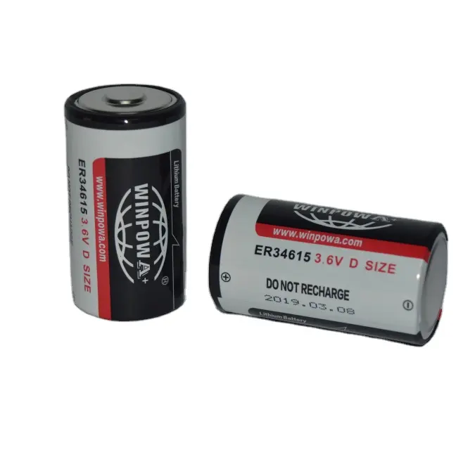 1/2 AA Size 14250 ER14250 3.6 Volt Lithium Batteries, 1200mAh High Capacity Batteries