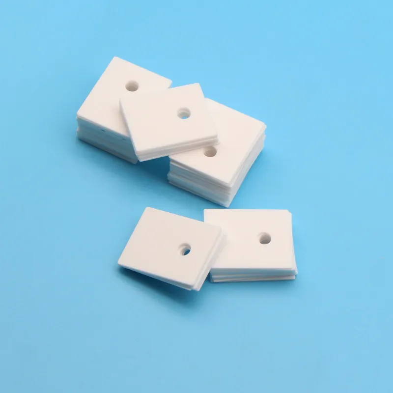 Customized Size 24W/M.K High Thermal Conductive 96% Alumina Oxide Ceramic Insulation Heat Sink Substrate Sheet