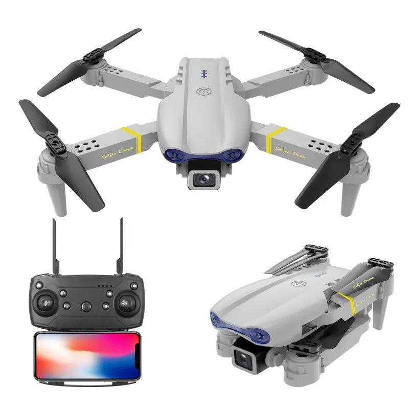 E99 PRO GPS 5G Мини Дрон Двойная 4K HD Wi-Fi FPV воздушная камера с фиксированной точкой бесщеточный Безголовый Радиоуправляемый квадрокоптер складной Дрон