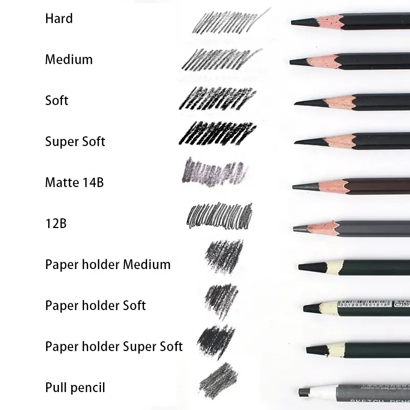 Профессиональный карандаш для рисования на заказ, Стандартный Карандаш для рисования, набор для рисования lapiz, графитовый карандаш hb, черный карандаш