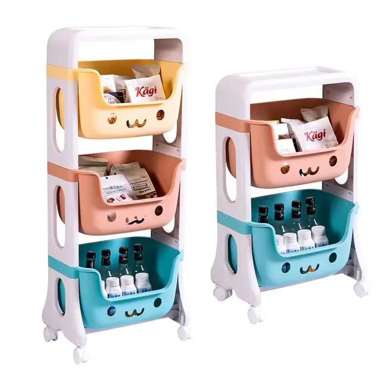 Citylife Kids Toy games Storage Unit Girls Boys Bedroom Shelf Plastic Kitchen Shoe Living Room Storage Cabinet