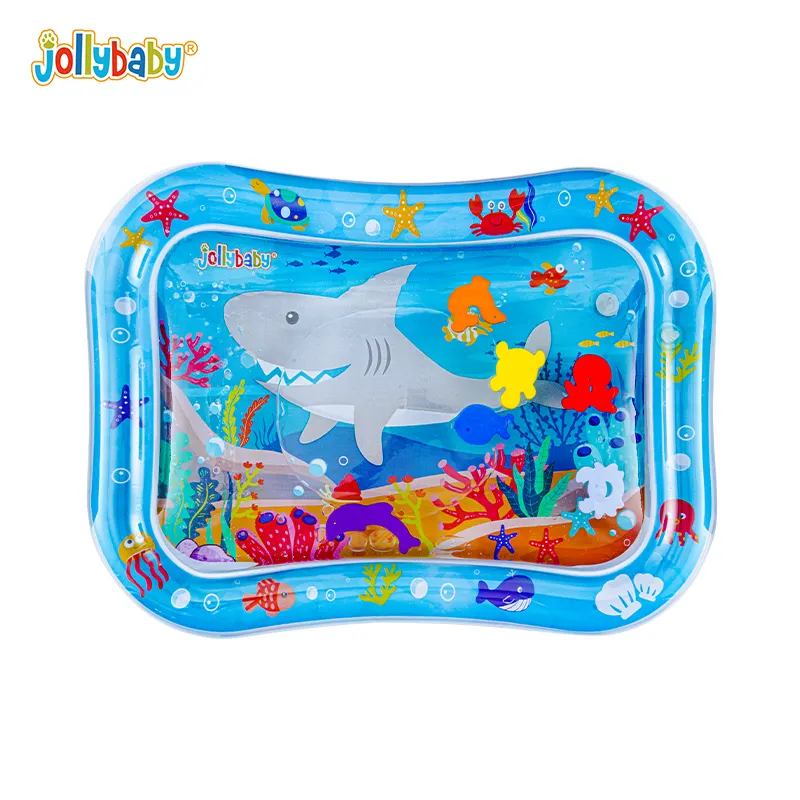 Jollybaby 2023 новый продукт портативный надувной детский коврик для игры в воду игрушка детский коврик для живота