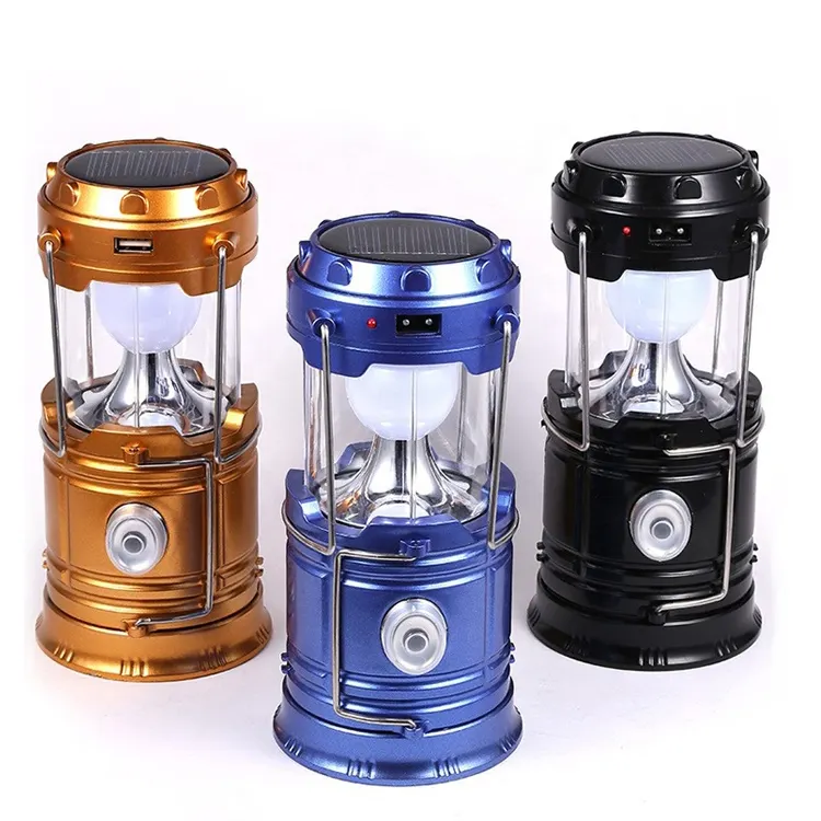 ABS Rechargeable Solar Powered Camping Lantern Outdoor Solar Zoom Camping Tent light