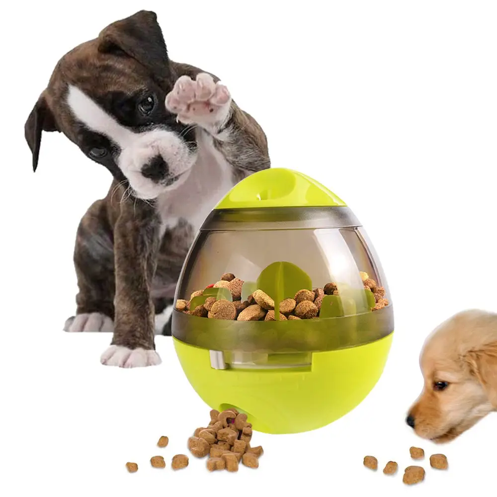 Slow Feeder Pet Food Treat Toy Tumbler Design IQ Ball for Puppy Small to Medium Cats Dogs and Pets