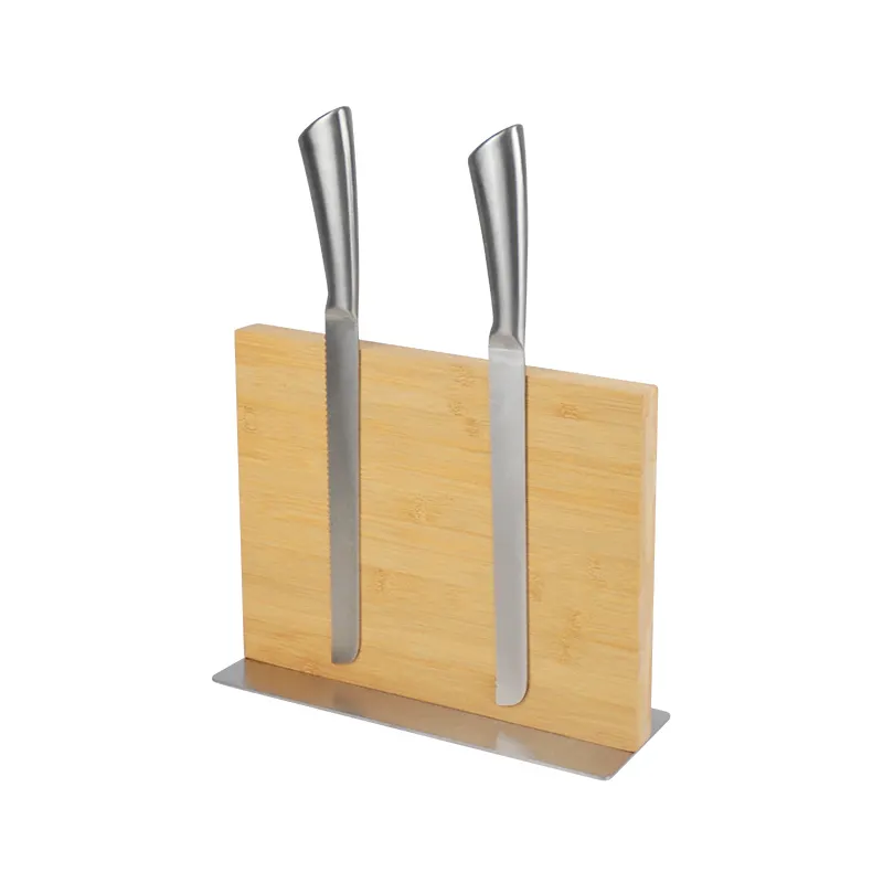 Лучшие продажи кухонный бамбуковый нож блок набор с высоким качеством