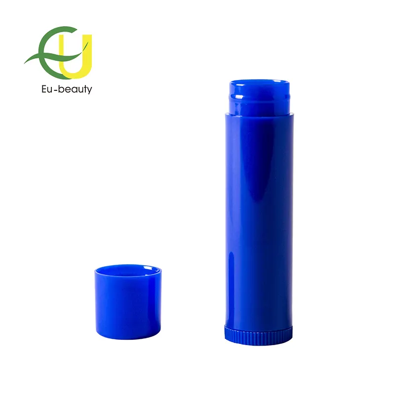 Round lip balm stick tube  plastic lip balm stick case