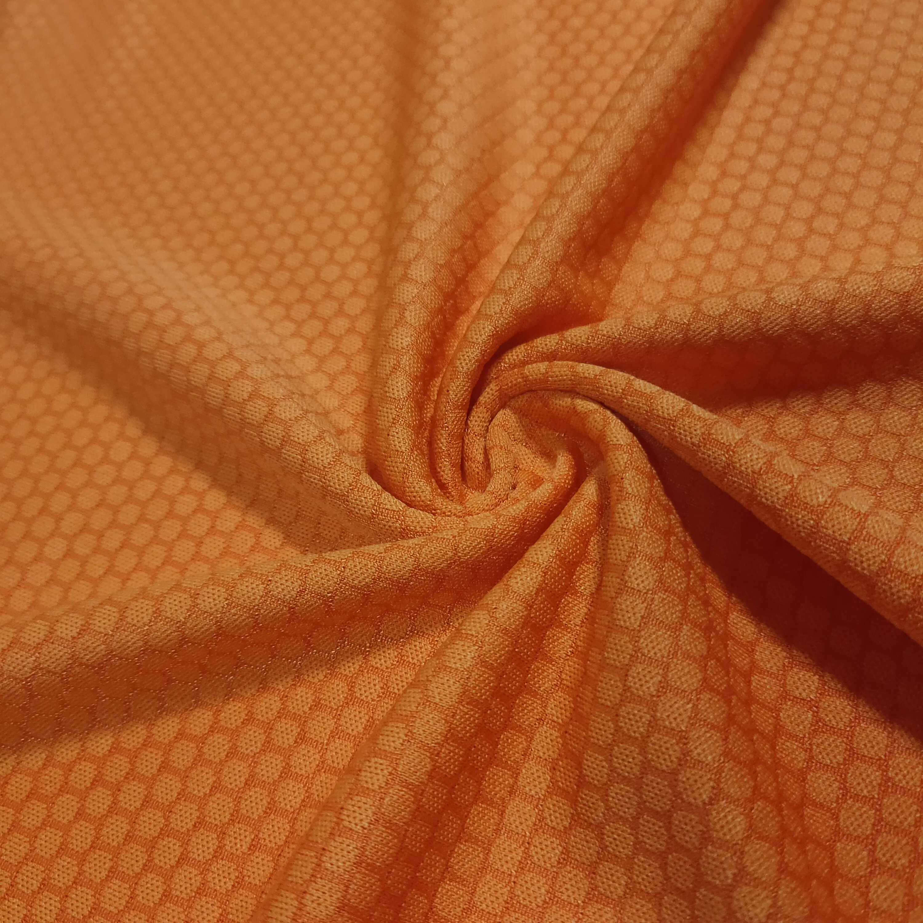 100% recycle polyester knitted recycle Anti-Bacteria football mesh fabric