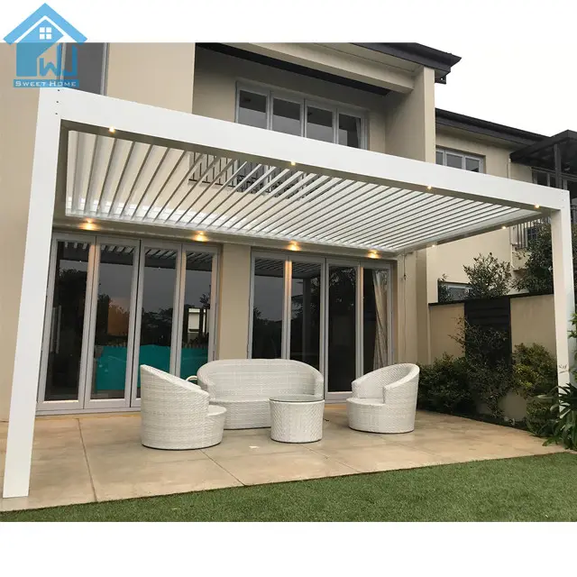 Outdoor Automatic Aluminum Waterproof Pergola Used Pergola For Sale