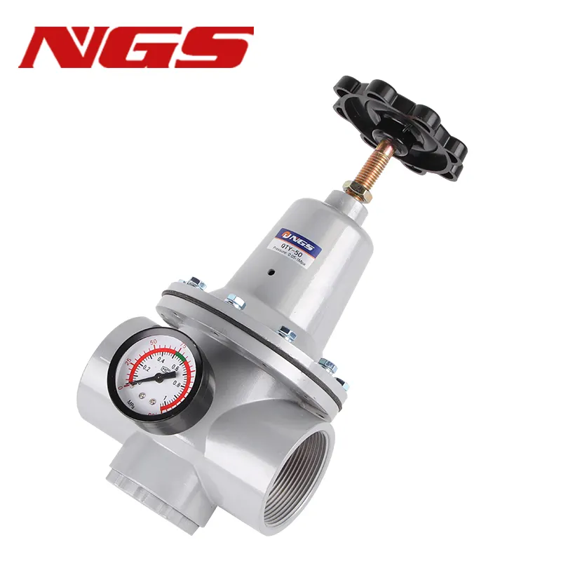 QTY-8/10/15/20/25/32/40/50 Pneumatic Air Compressor Pressure Regulating Air Source Treatment with Pressure Gauge Freeshipping