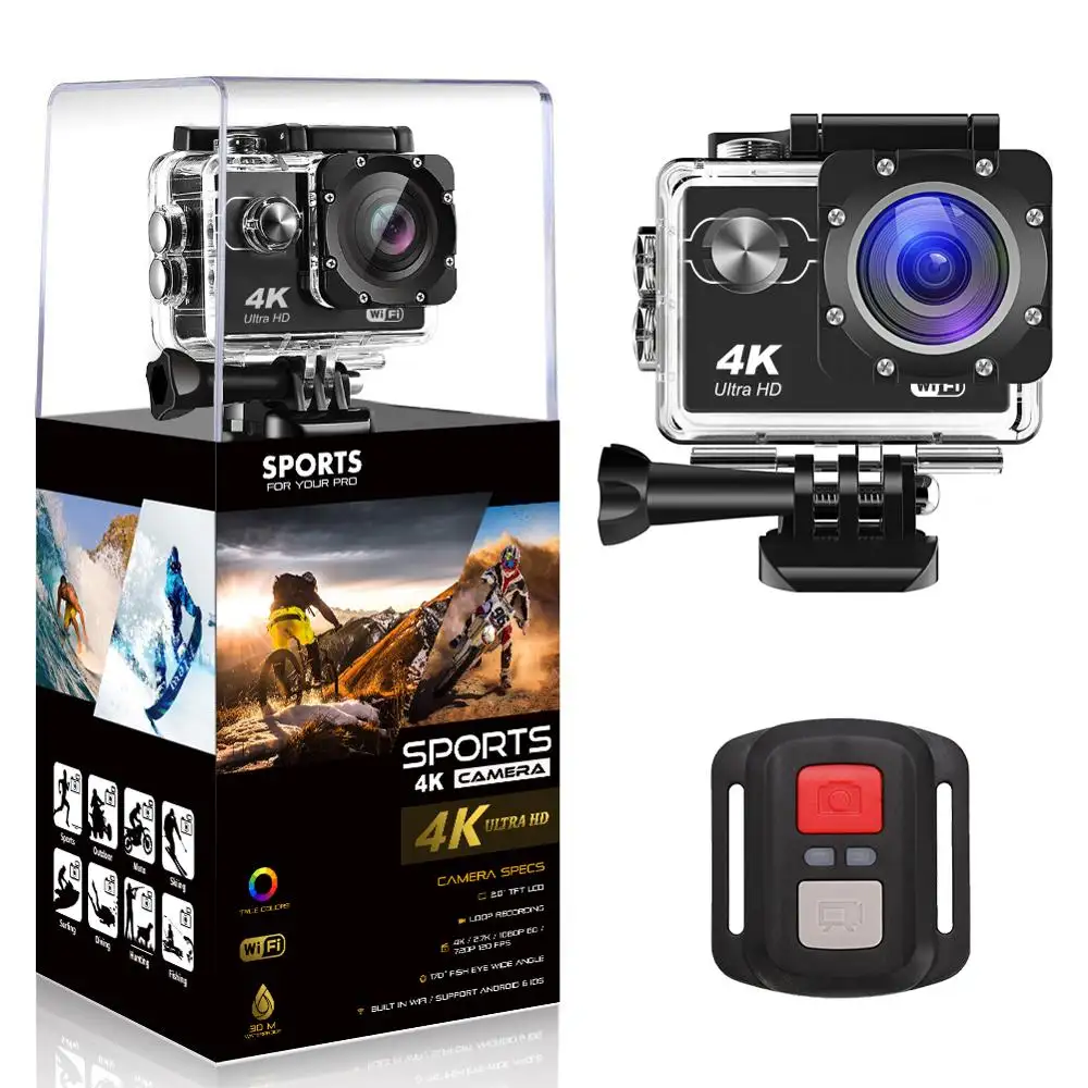 2020 trend Dragon Touch 4K Action Camera 16MP Vision 3 Underwater Waterproof Camera