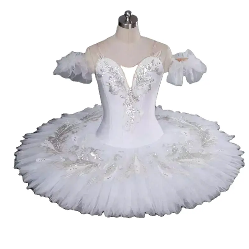 Профессиональная балетная пачка White Swan Lake для детей и взрослых женщин, танцевальные костюмы балерины для вечеринок, балетное платье-пачка