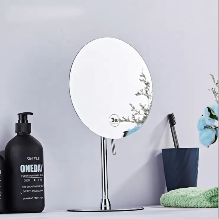 High Quality Best Price desktop Round Makeup Mirror For Bathroom Bedroom Toilet Bedroom