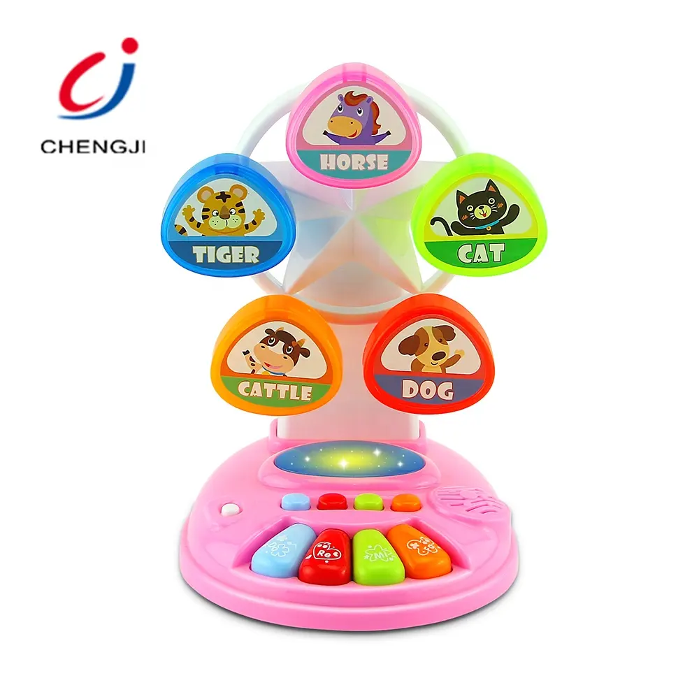 Chengji Instrumentos Musicales Toddler Toy Learning Music Kids Ferries Wheel Musical Piano Keyboard Musical Toy