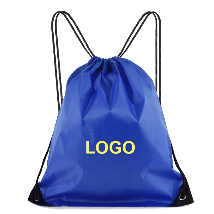 drawstring bag custom logo draw string polyester waterproof custom backpack drawstring bag