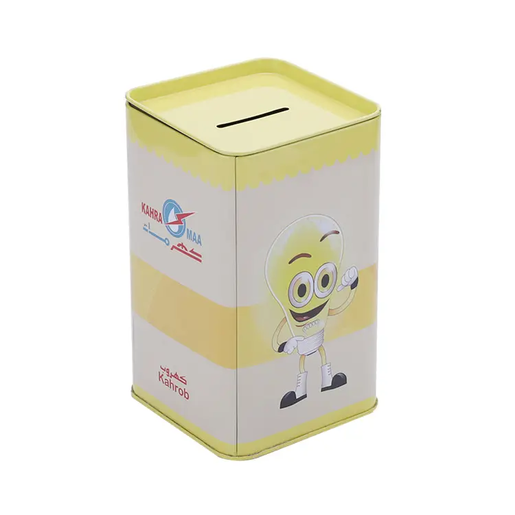 Tin Box Rectangular Attractive Price New Type Custom Anime Cute Kid High Quality Rectangular Tin Box