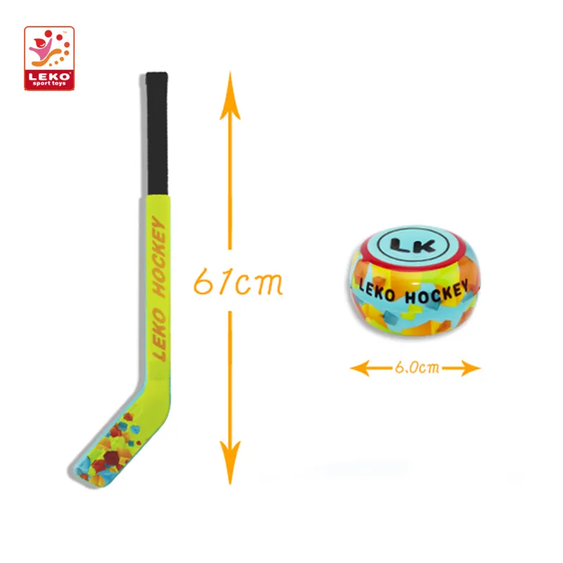 Promotional gifts color full print mini PU soft toy ice hockey stick for kids