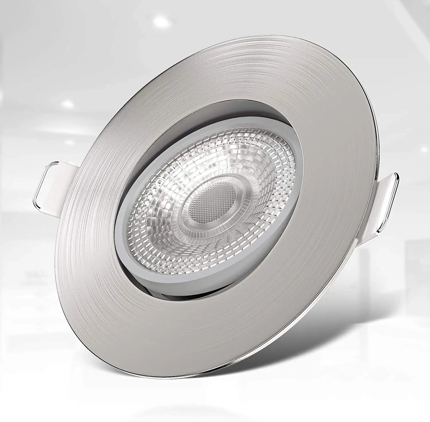 Черно-белая алюминиевая регулируемая светодиодная точечная лампа GU5.3 GU10 MR16, круглая рама точечного светильника, потолочный светильник, фитинг точечного светильника