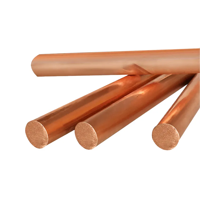 High Purity Solid Round Copper Rods C10100 C11000 Copper Bar