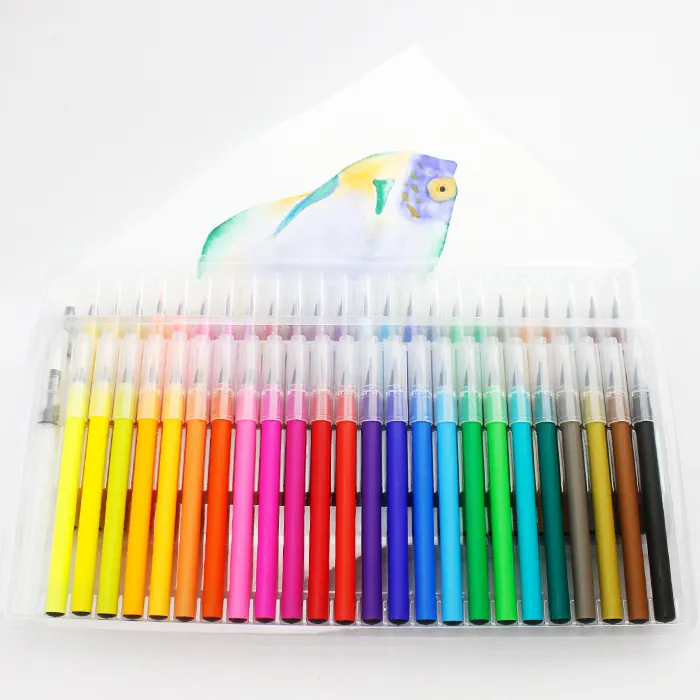 Promotional Brush Tip Water Color Marker Pen Set Calligraphy Water Brush Pen For Adults And Kids