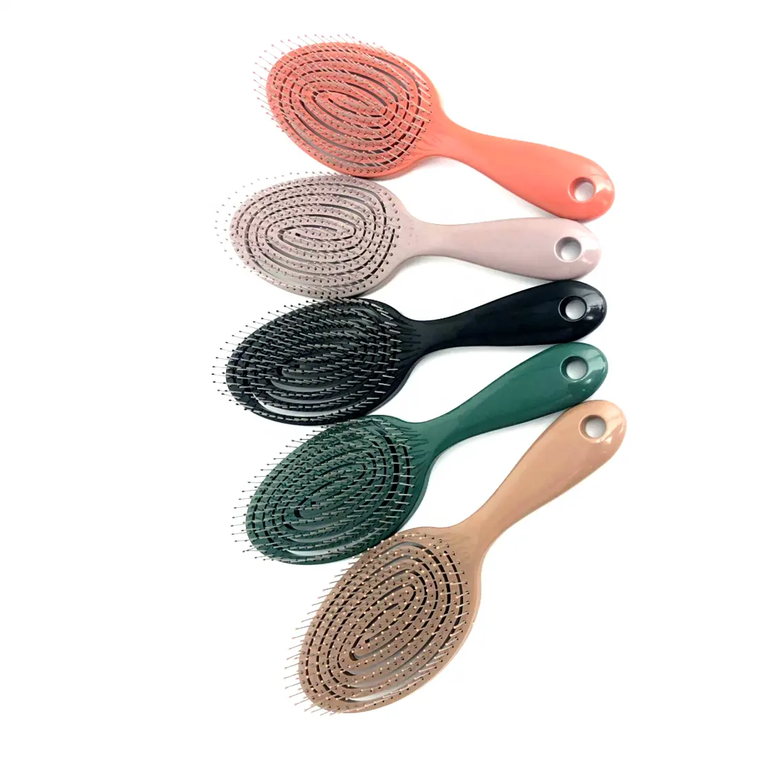 Private custom LOGO Package Curly Strighting Wet Dry Detangling Hair Brush