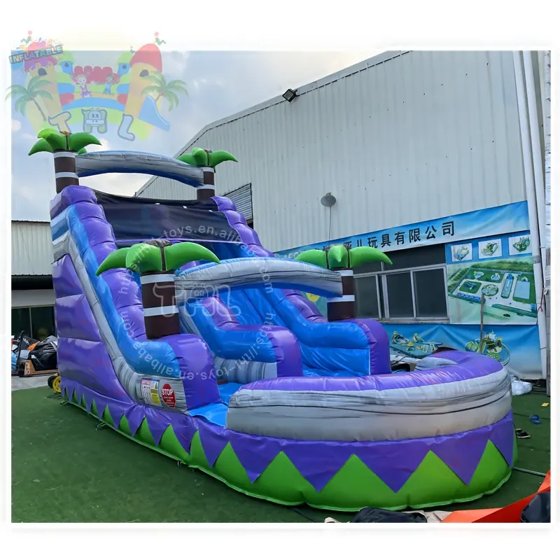 commercial kids bounce house parks backyard waterslide adults swimming pool inflatable water slide