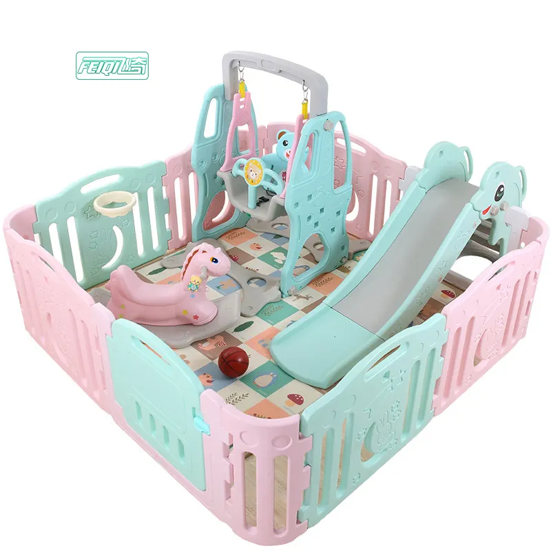 Indoor playground children plastic game fence play toys yards baby playpen