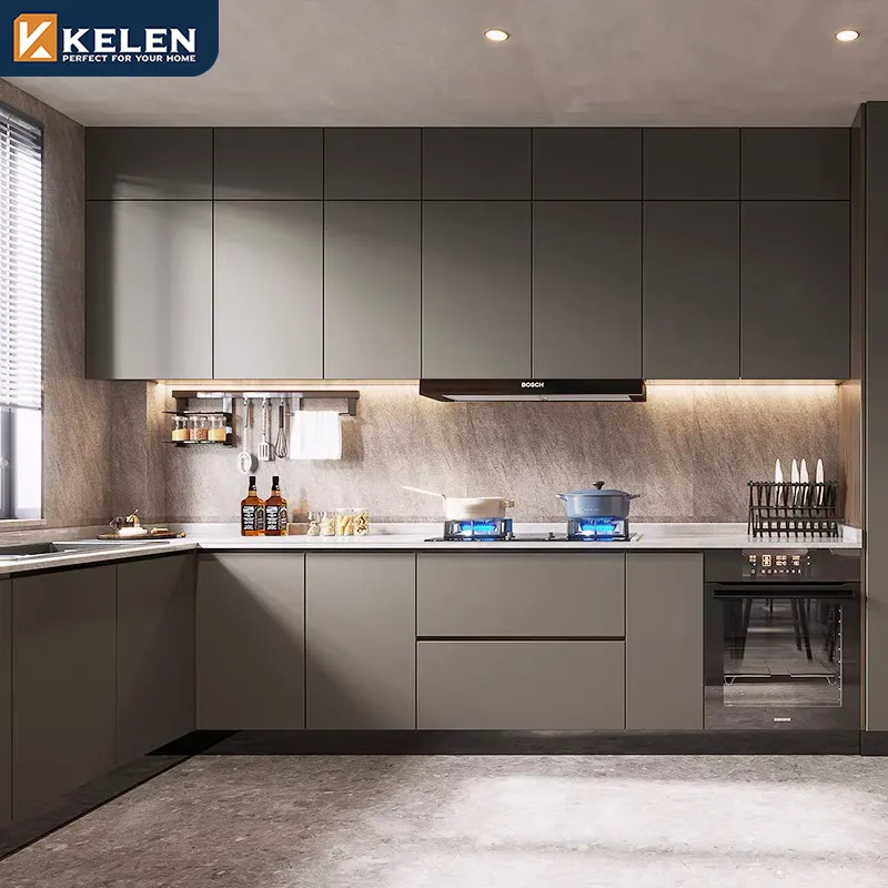 2024 кухонный шкаф KELEN, поставщик, модульная настенная современная деревянная мебель, кухонный шкаф