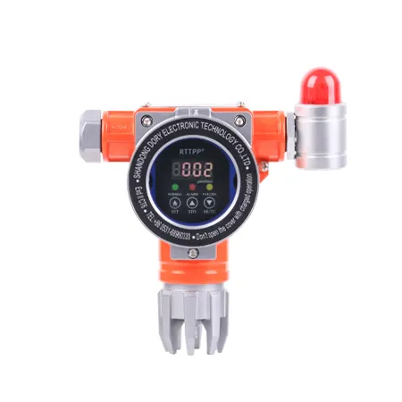 wall-mounted h2s CO O2 CO2 SO2 CL2 NH3 VOC PH3 gas detector with LED display and 4-20mA output